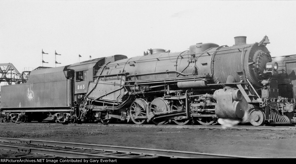 CNJ 2-8-2 #865 - Central RR of New Jersey